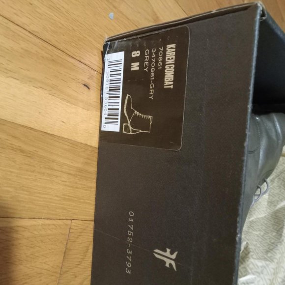 Frye Karen Combat Bootie Size 8 Gray - Picture 4 of 5